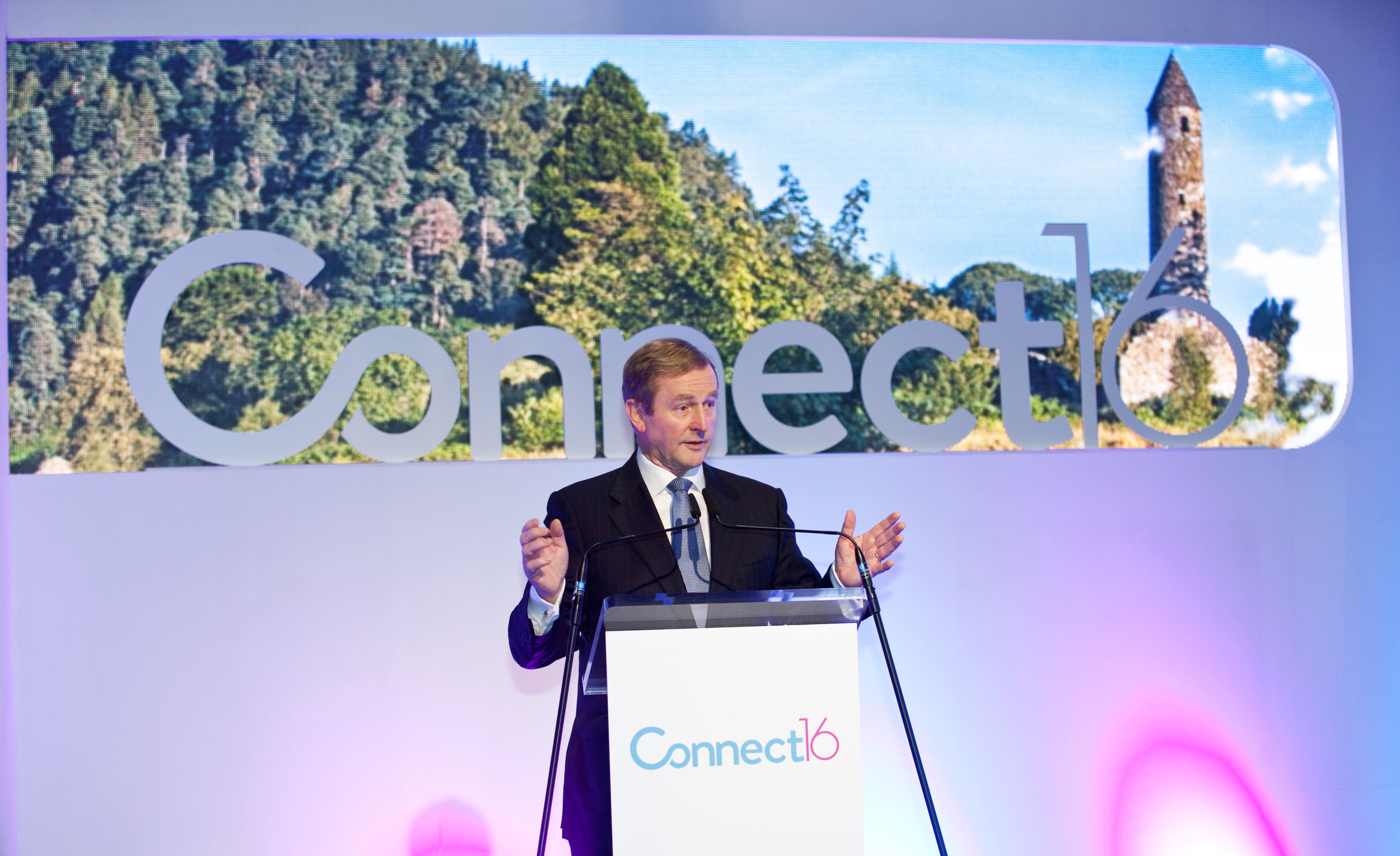   An Taoiseach Enda Kenny TD opening the CONNECT16 conference  